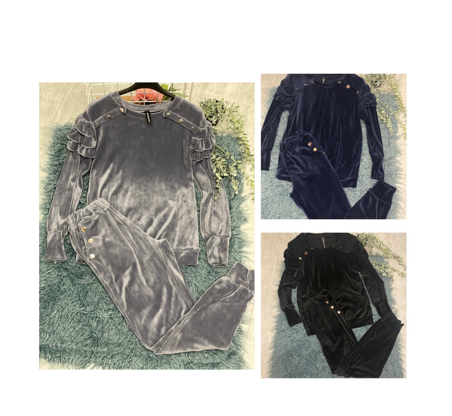 Velour tracksuit - Layna’s Boutique   clothing boutique loungewear, tracksuits, dresses
