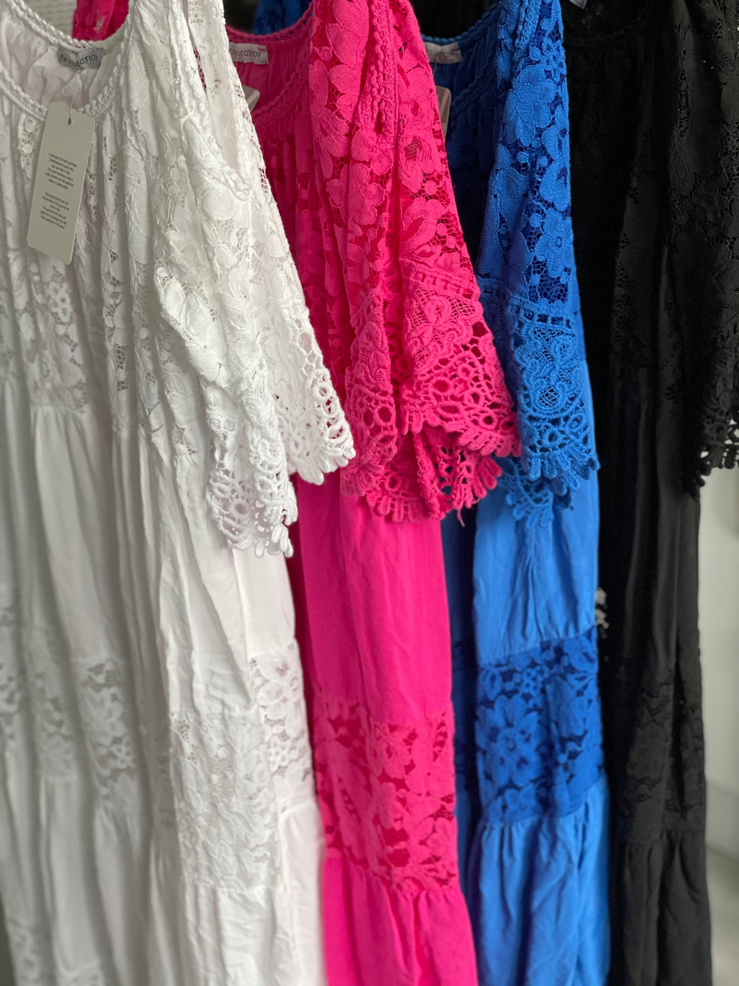 Cold shoulder lace dress