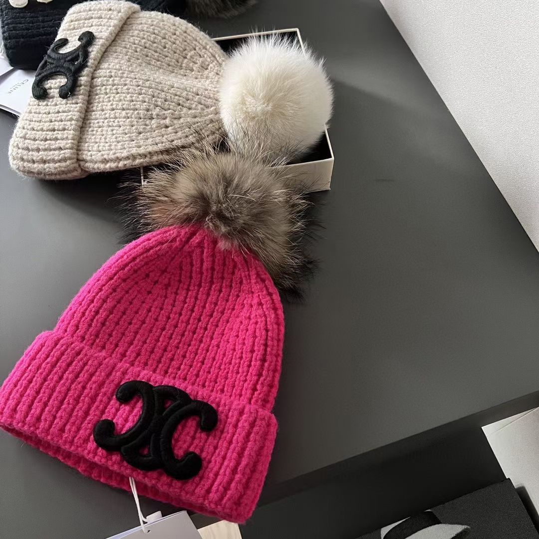 Cc pom pom hats