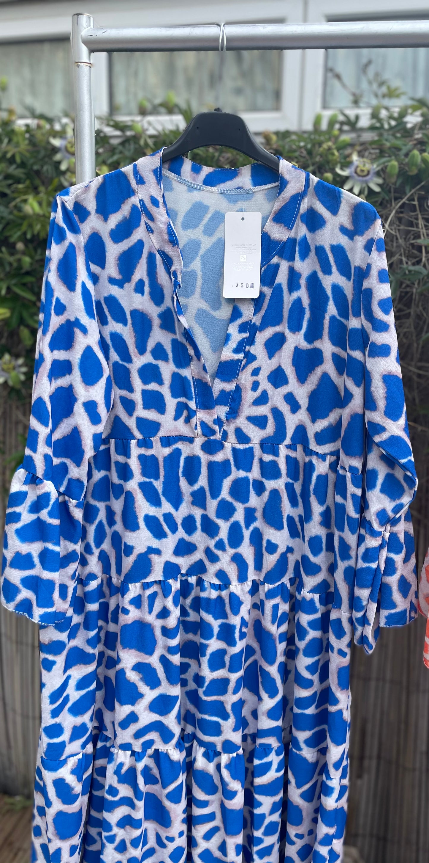 Giraffe print long dresses