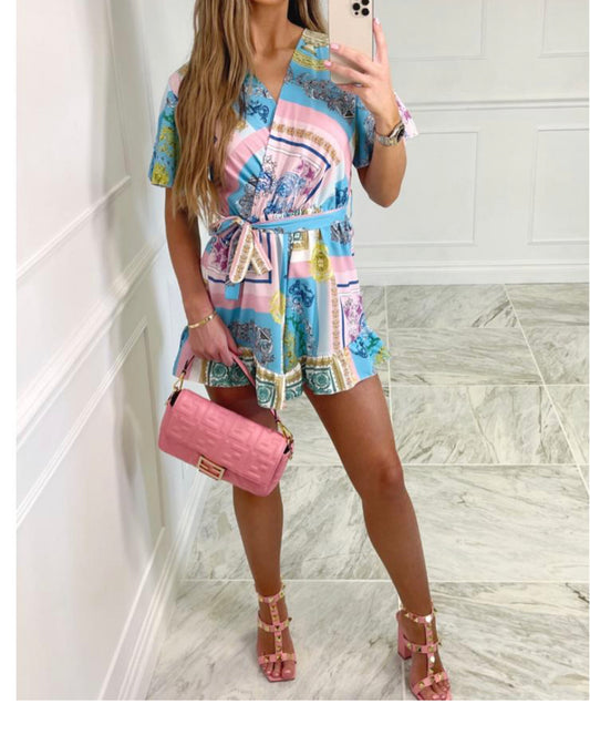 Printed play suit